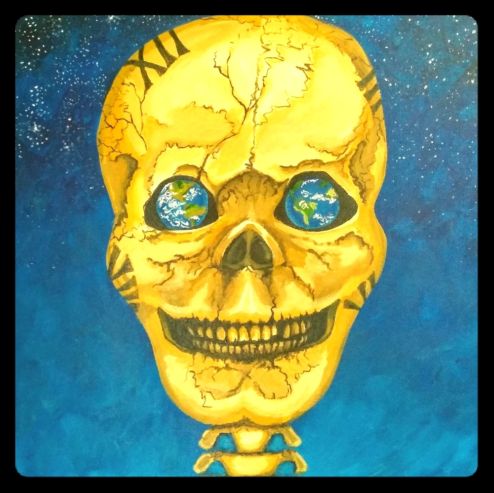 Acrylic painting on canvas ART "Time Traveler"